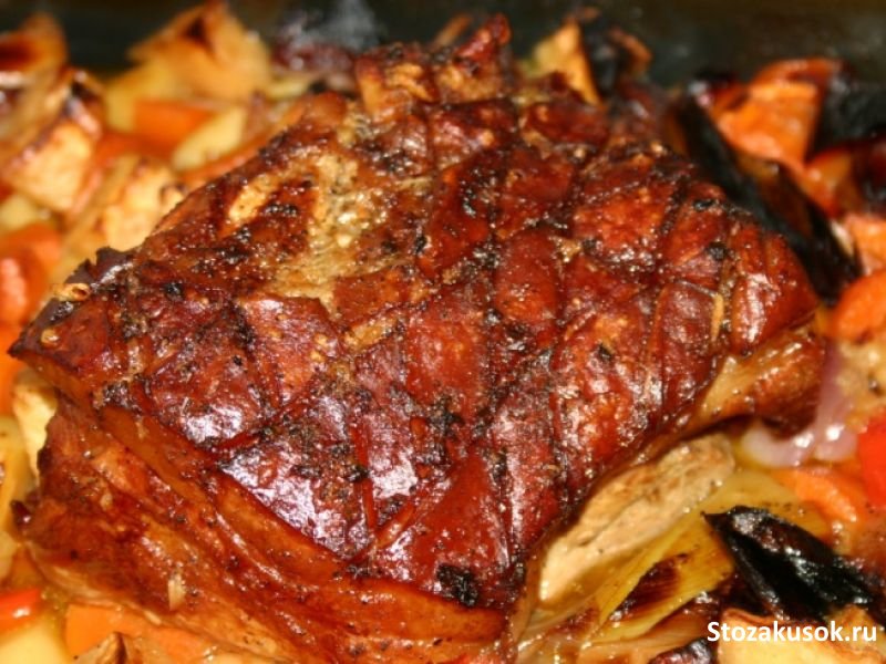Запеченное мясо в фольге по-баварски