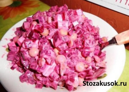 Виолетта салат из свеклы огурцов и плавленым сырком